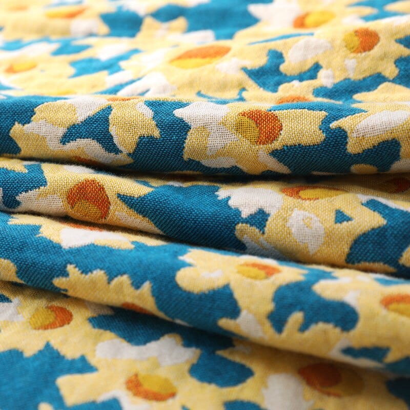 Bloom Pastoral Flower Throw Blanket Blackbrdstore