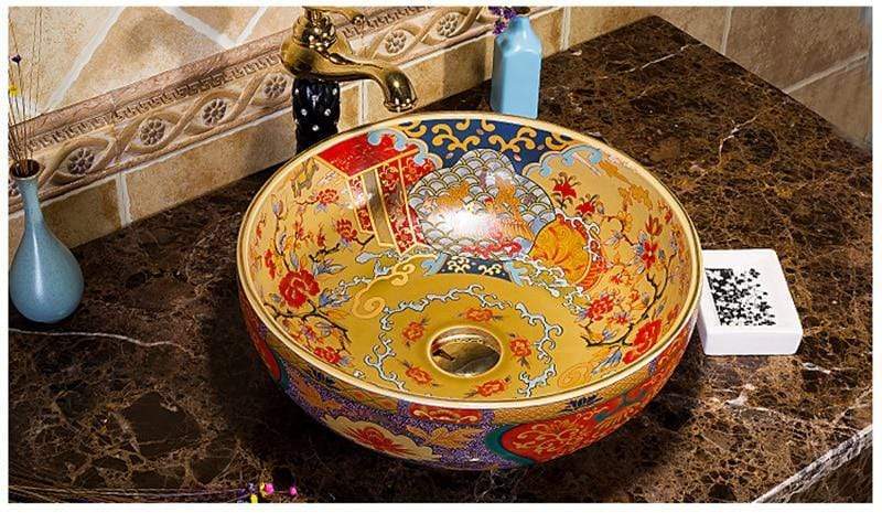 Bohemian Art Washbasin Blackbrdstore