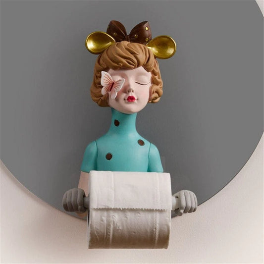 Butterfly Girl Toilet Paper Holder Blackbrdstore