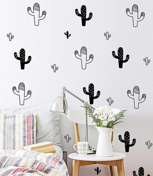 Cactus Wall Decals Blackbrdstore