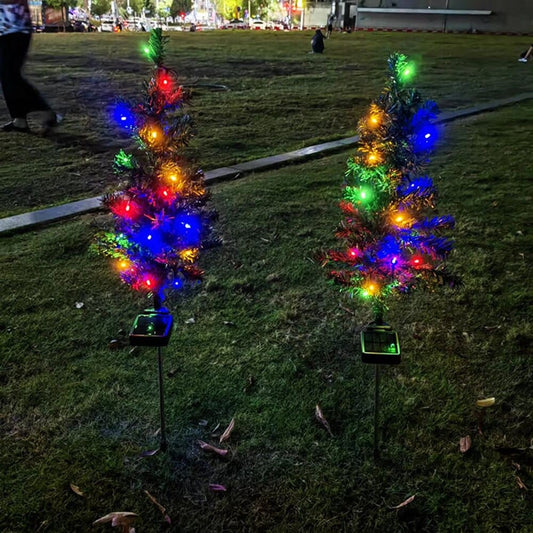 Christmas Tree Solar Garden Light Blackbrdstore