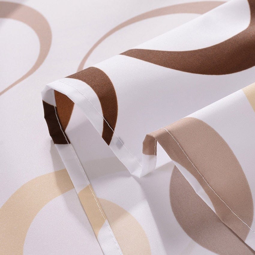 Circles Shower Curtain Blackbrdstore