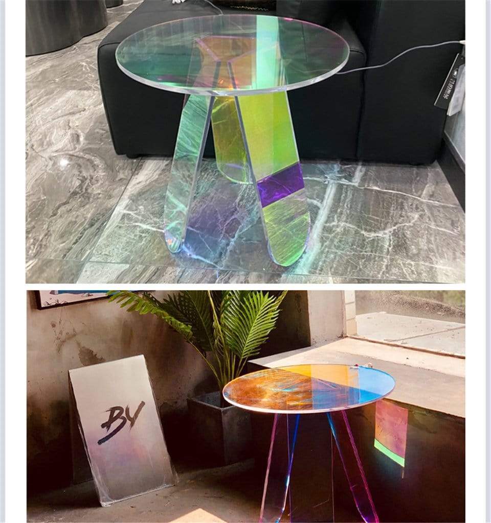 Colorful Acrylic Coffee Table Blackbrdstore
