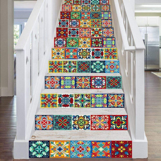 Colorful Mandala Pattern Wall Mural Blackbrdstore