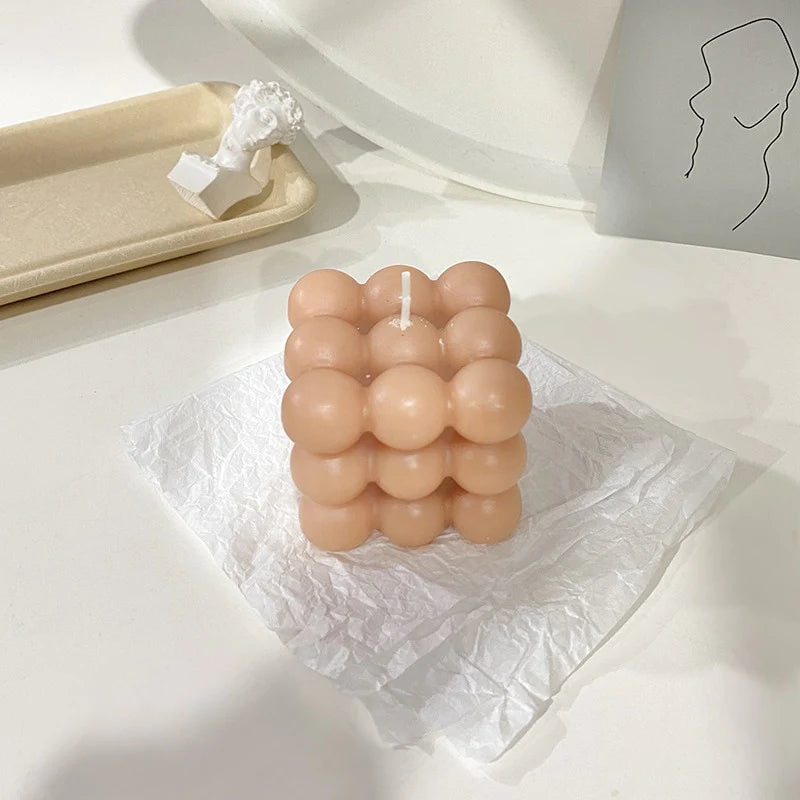Cube Bubble Scented Candles Blackbrdstore