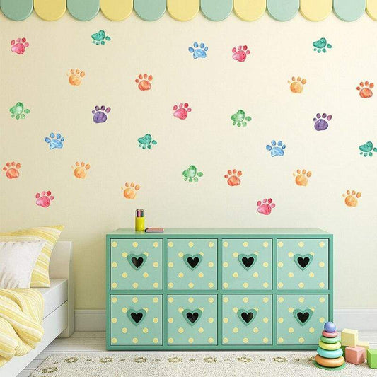 Cute Paws Wall sticker Blackbrdstore