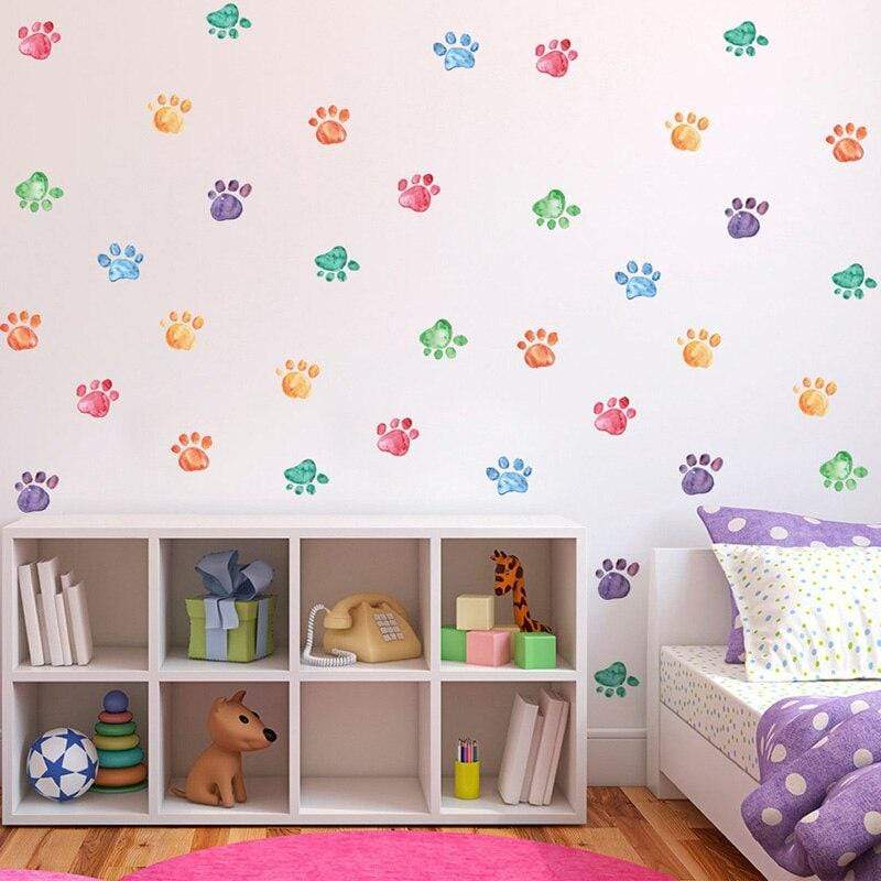 Cute Paws Wall sticker Blackbrdstore