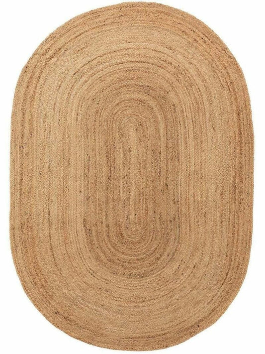 Daff Jute Braided Oval Rug Blackbrdstore