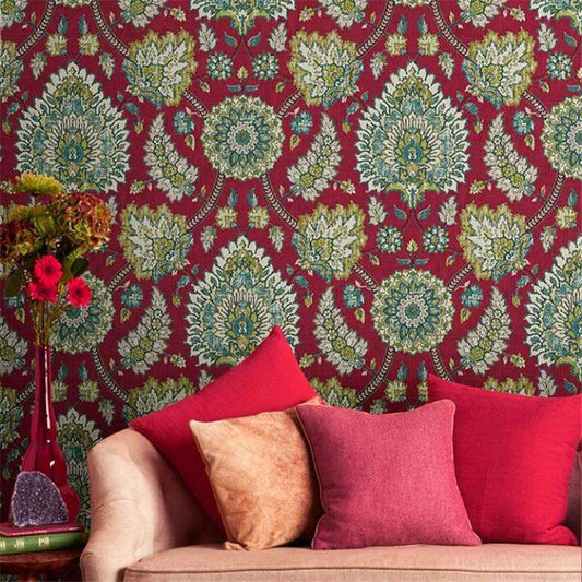 Damascus Bohemian Ethnic-Style Wallpaper Blackbrdstore