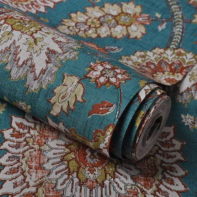 Damascus Bohemian Ethnic-Style Wallpaper Blackbrdstore