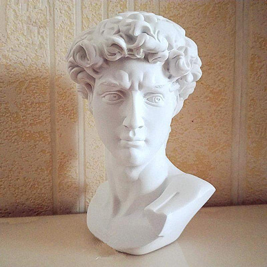 David Head Statue Blackbrdstore