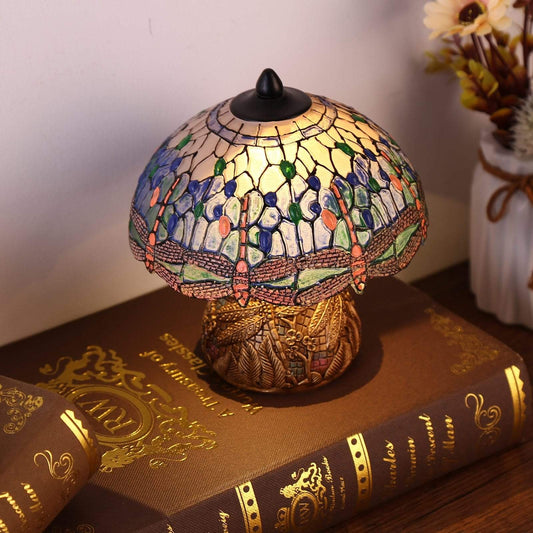 Dragonfly Floral Vintage Lamp Blackbrdstore