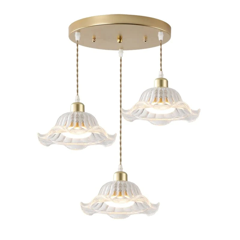 Eco Flower Glass Pendant Light Blackbrdstore