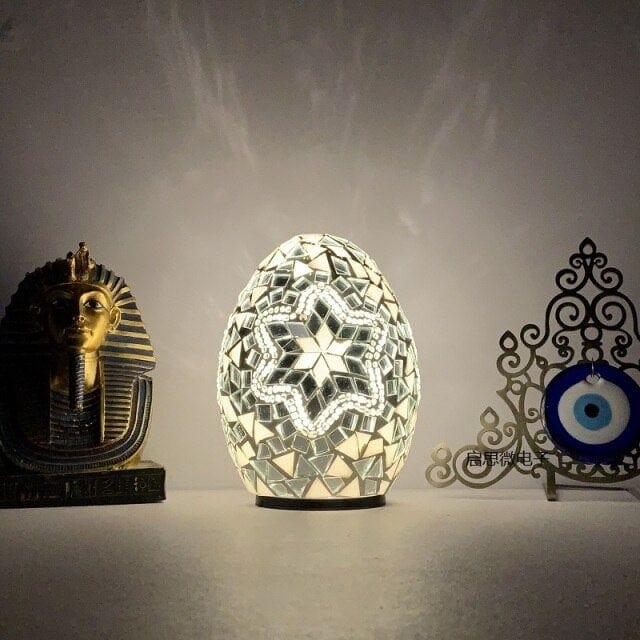 Egyptian Egg Mosaic Lamp Blackbrdstore