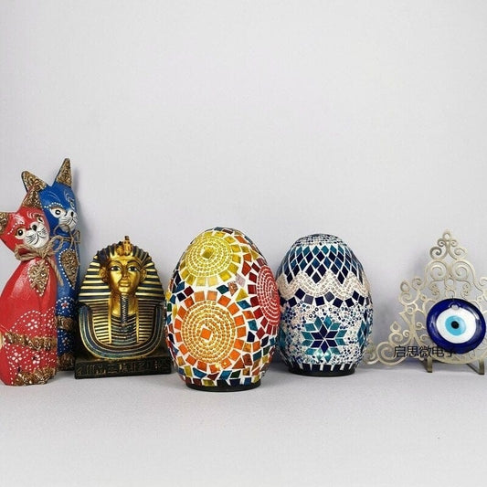 Egyptian Egg Mosaic Lamp Blackbrdstore
