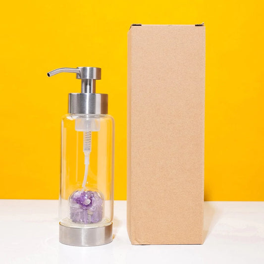 Energy Cleansing Crystal Lotion Bottle Blackbrdstore