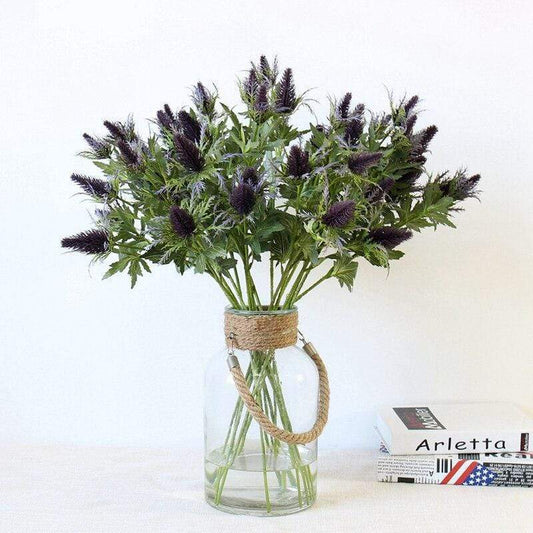 Eryngium Artificial Flower Blackbrdstore