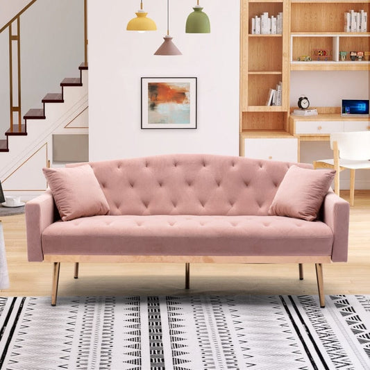 Etania Velvet Sofa Blackbrdstore