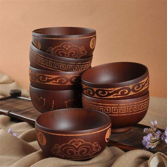 Ethnic Wooden Bowl Blackbrdstore