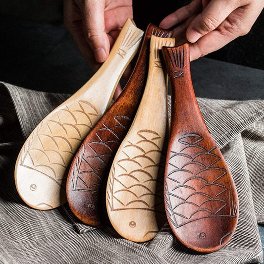 Fish-shaped Rice Spoon Blackbrdstore