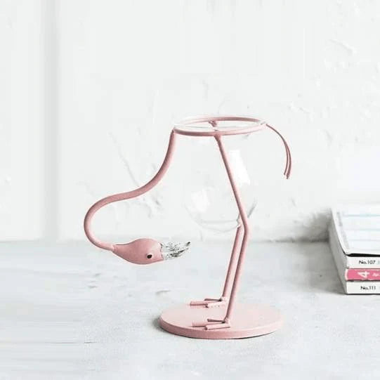 Flamingo Plant Vase Blackbrdstore
