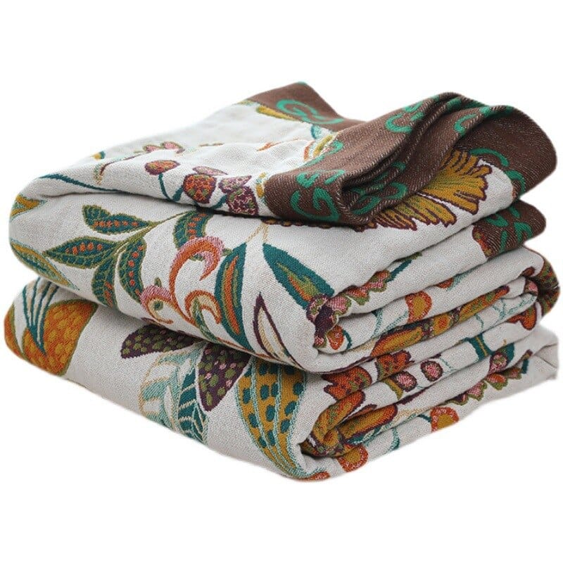Floral Garden Throw Blankets Blackbrdstore