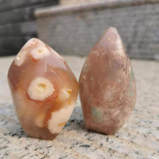 Flower Agate Crystal Stone Blackbrdstore