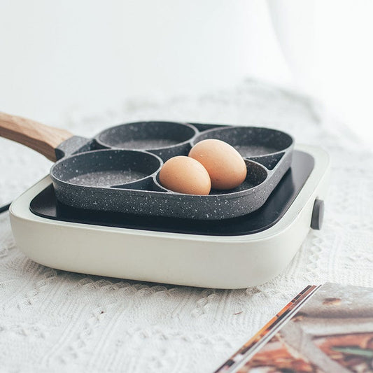 Four-Hole Frying Pot Pan Blackbrdstore