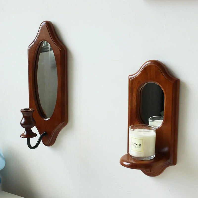 French Style Wooden Mirror Blackbrdstore