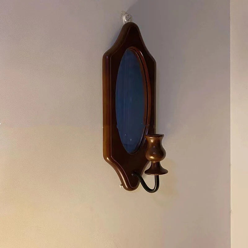 French Style Wooden Mirror Blackbrdstore