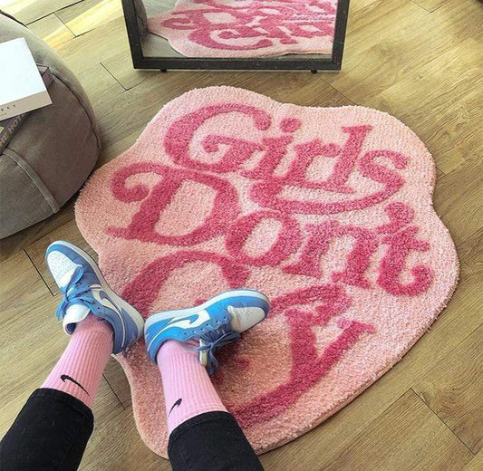 Girls Don't Cry Rug Blackbrdstore