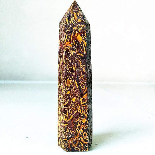 Golden Silk Crystal Stone Blackbrdstore