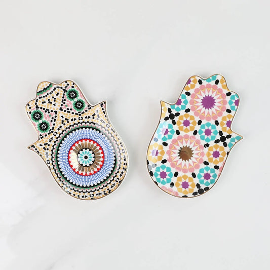 Hamsa Hand- Eye Jewelry Tray Blackbrdstore