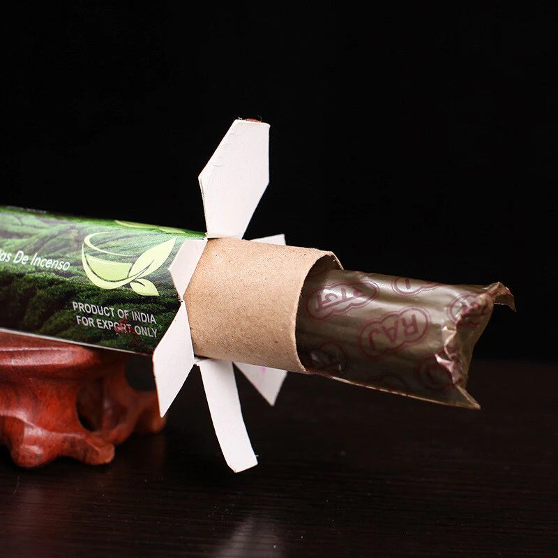 Handmade Green Tea Incense Sticks Blackbrdstore