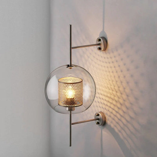 Honeycomb Antique Brass Wall Sconce Light Blackbrdstore