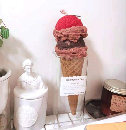 Ice Cream Cone Scented Candle Blackbrdstore