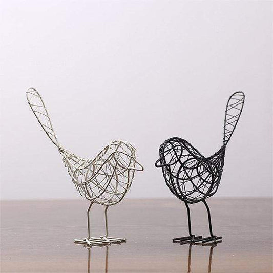 Iron Bird Decor Figurines Blackbrdstore
