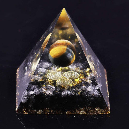 Jupiter Spiral Energy Orgone Pyramid Blackbrdstore