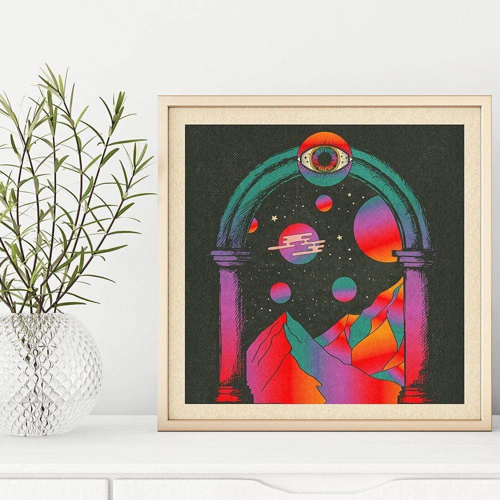 Let's Take A Psychedelic Trip Canvas Wall Art Blackbrdstore