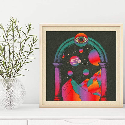 Let's Take A Psychedelic Trip Canvas Wall Art Blackbrdstore