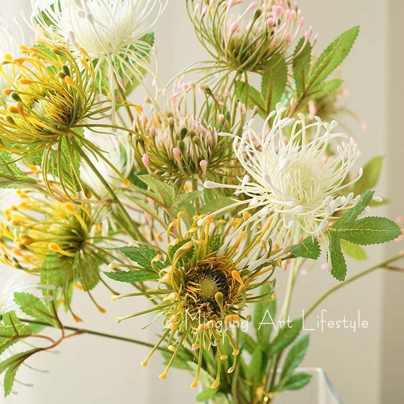 Leucospermum Artificial Flowers Blackbrdstore