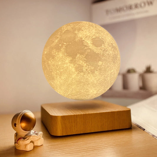 Levitating Moon Lamp Blackbrdstore