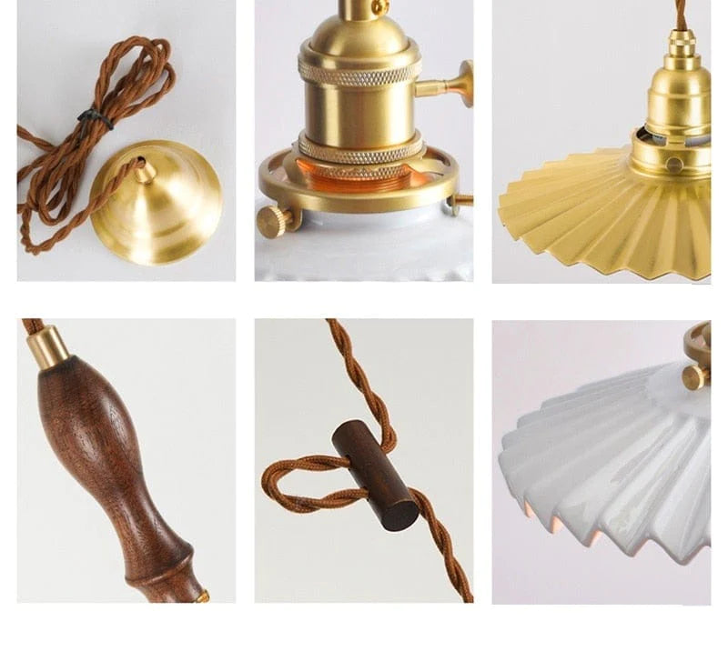 Lotus Ceramic Pendant Lights Blackbrdstore