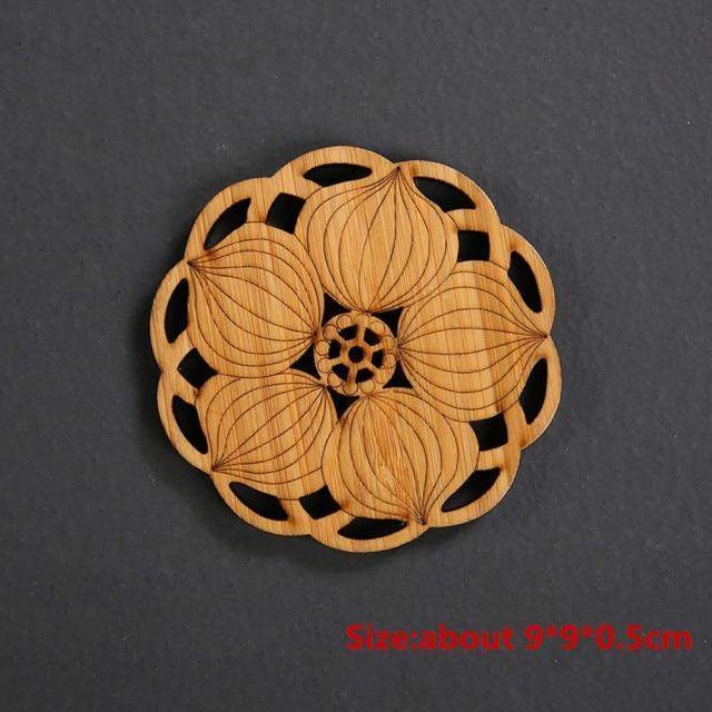 Lotus Shaped Coasters Blackbrdstore
