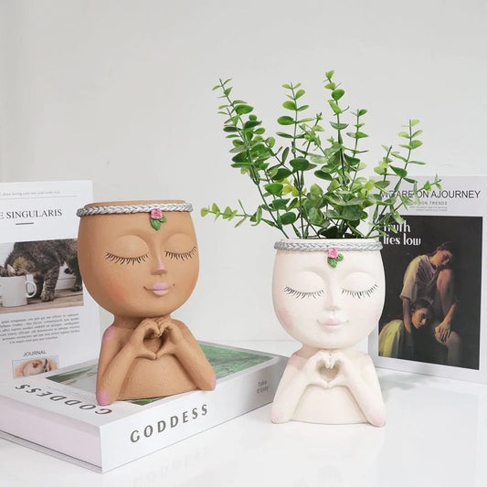 Love And Peace Flower Pot Blackbrdstore