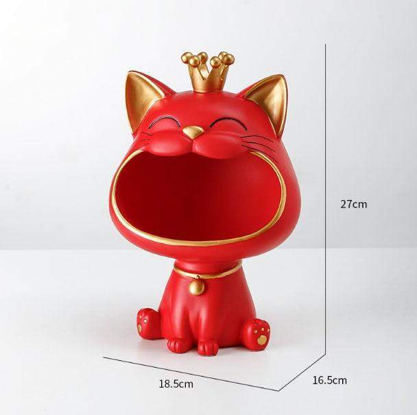 Lucky Cat Storage Sculpture Blackbrdstore
