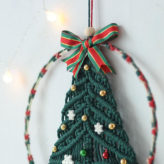 Macrame Christmas Tree Wall Decor Blackbrdstore