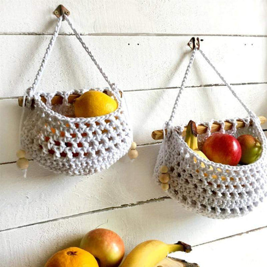 Macrame Fruit Basket Blackbrdstore