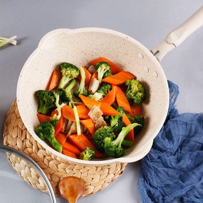 Marble Forged Frying Pan Blackbrdstore