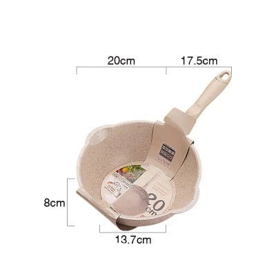 Marble Forged Frying Pan Blackbrdstore